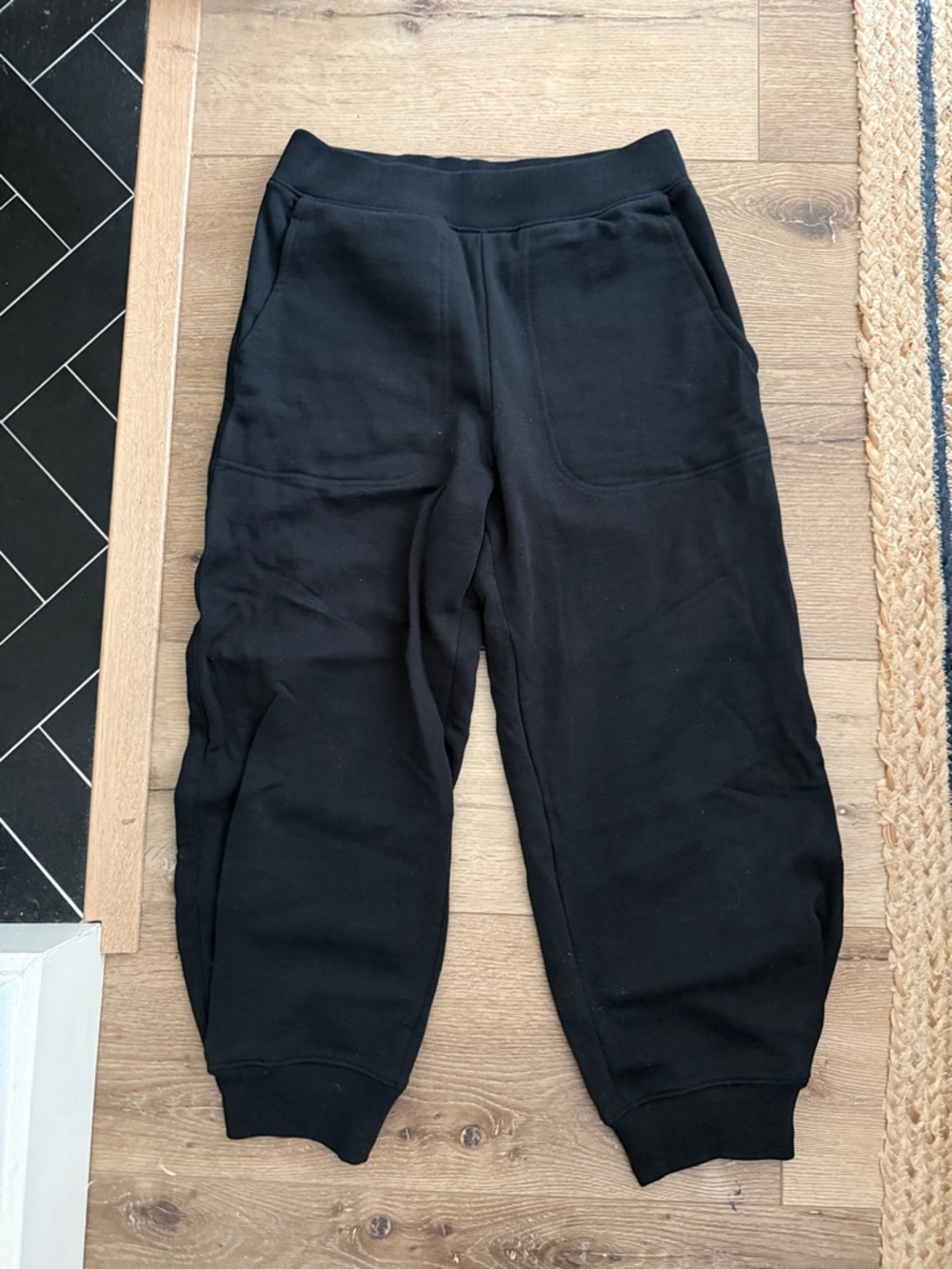 Tibi Black Calder Sweatpants